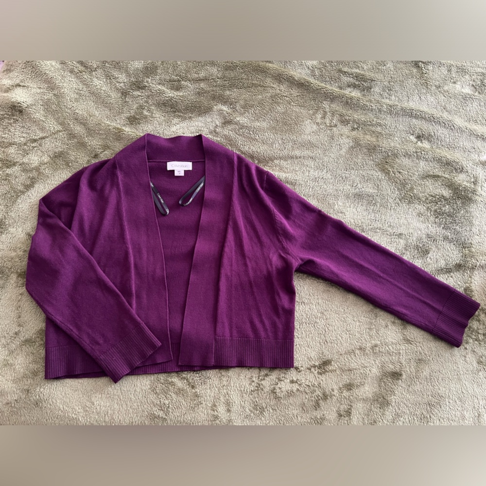 Calvin Klein Cropped Cardigan Sweater